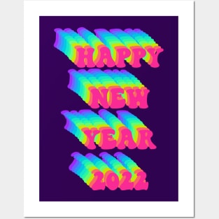 Happy new year 2022 Posters and Art